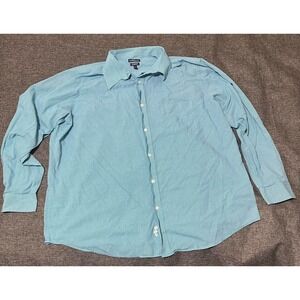 Croft & Barrow Classic Fit 18 1/2 36/37 Plaid Long Sleeve Shirt